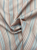Polyester Yarn-Dyed Shirting - Red Chambray, Blue and White
