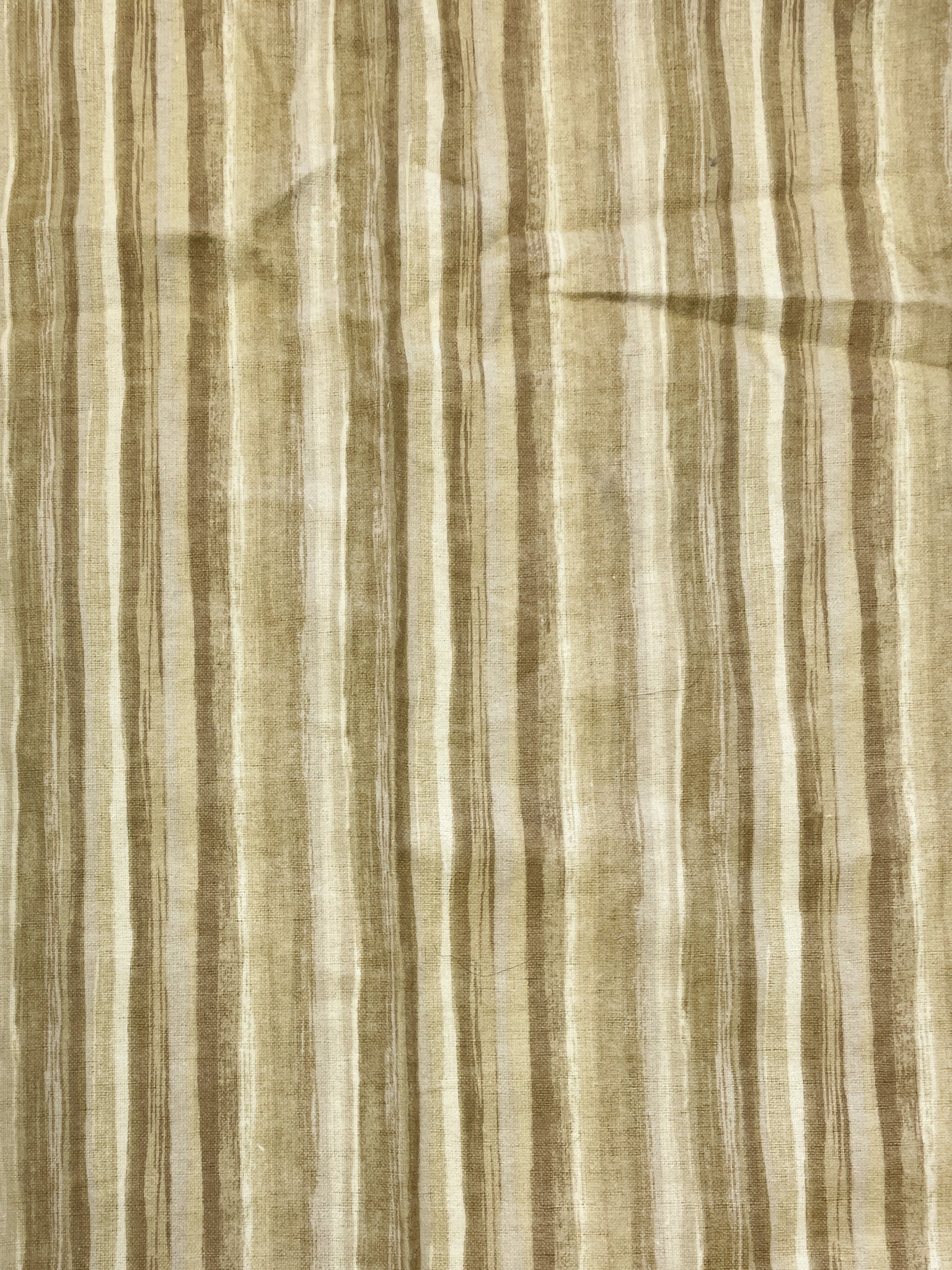 1 1/4 YD Cotton Flannel - Striated Stripes in Tans