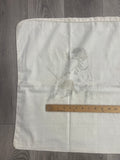 1 1/8 YD Cotton Vintage Feed Sack - Off White with Faded Graphics