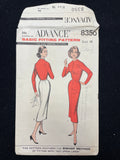 1950's Advance 8350 Sewing Pattern - Adult Basic Fitting Pattern (Dress)