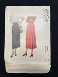 1948 McCall 7464 Sewing Pattern - Adult Skirt