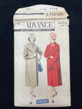 1950's Advance 8424 Sewing Pattern - Adult Coat