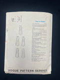 1960's Vogue 1756 Sewing Pattern - Adult Dresses
