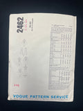 1960's Vogue 2462 Sewing Pattern - Adult Dresses and Pants