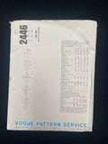 1960's Vogue 2446 Sewing Pattern - Adult Dresses