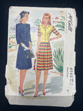 1942 McCall 4562 Sewing Pattern - Adult Dresses