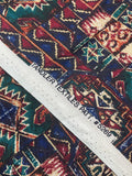 1 YD Cotton/Rayon Vintage - Multicolored Southwestern Geometric Designs