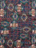 1 YD Cotton/Rayon Vintage - Multicolored Southwestern Geometric Designs