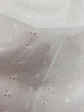 1 YD Cotton/Polyester Batiste Eyelet - White