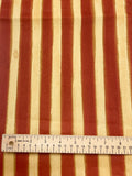 2 YD Nylon Outdoor Fabric Printed Stripe - Burnt Orange and Golden Yellow