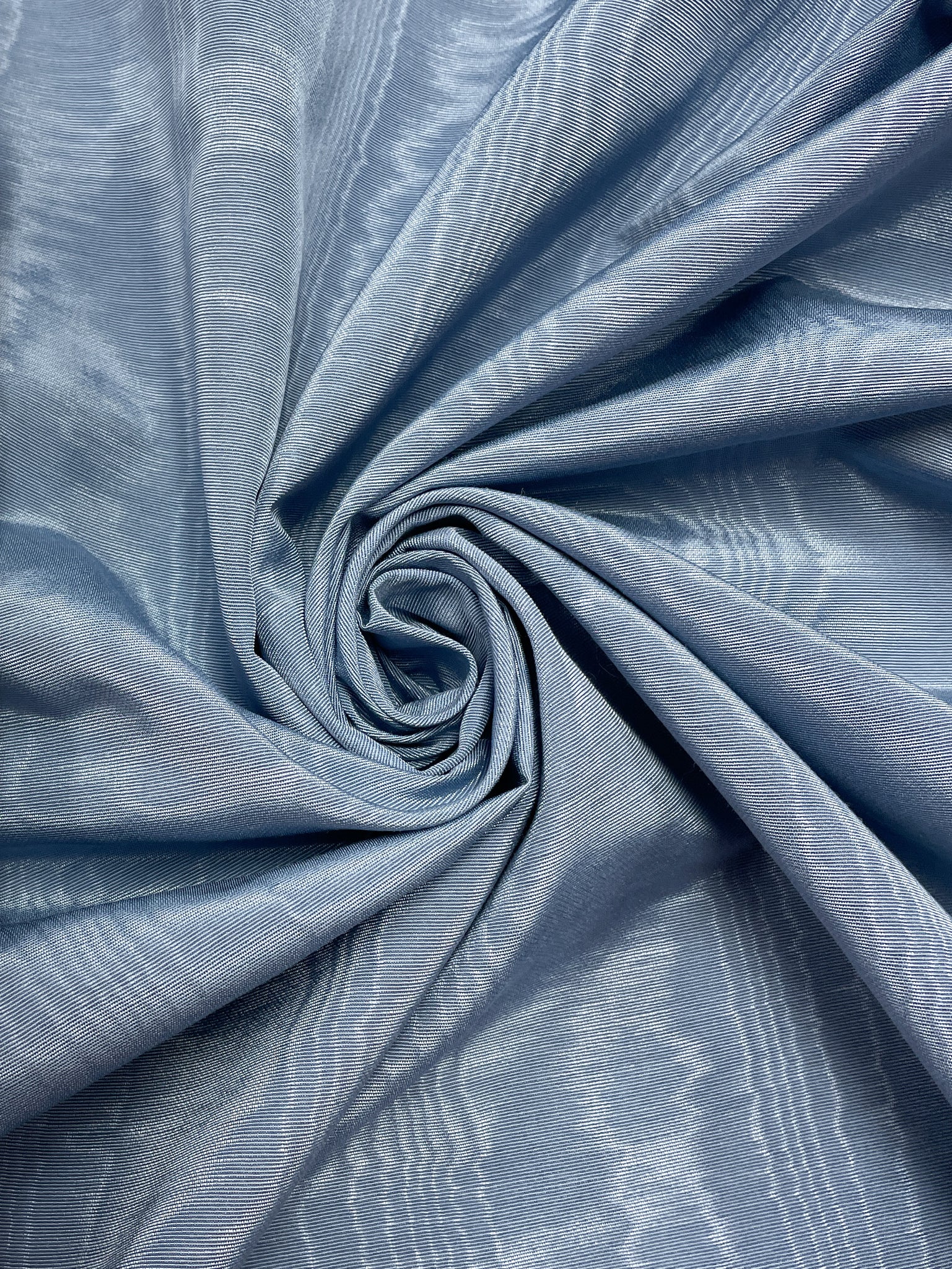 Cotton/Poly Moiré Faille - Blue