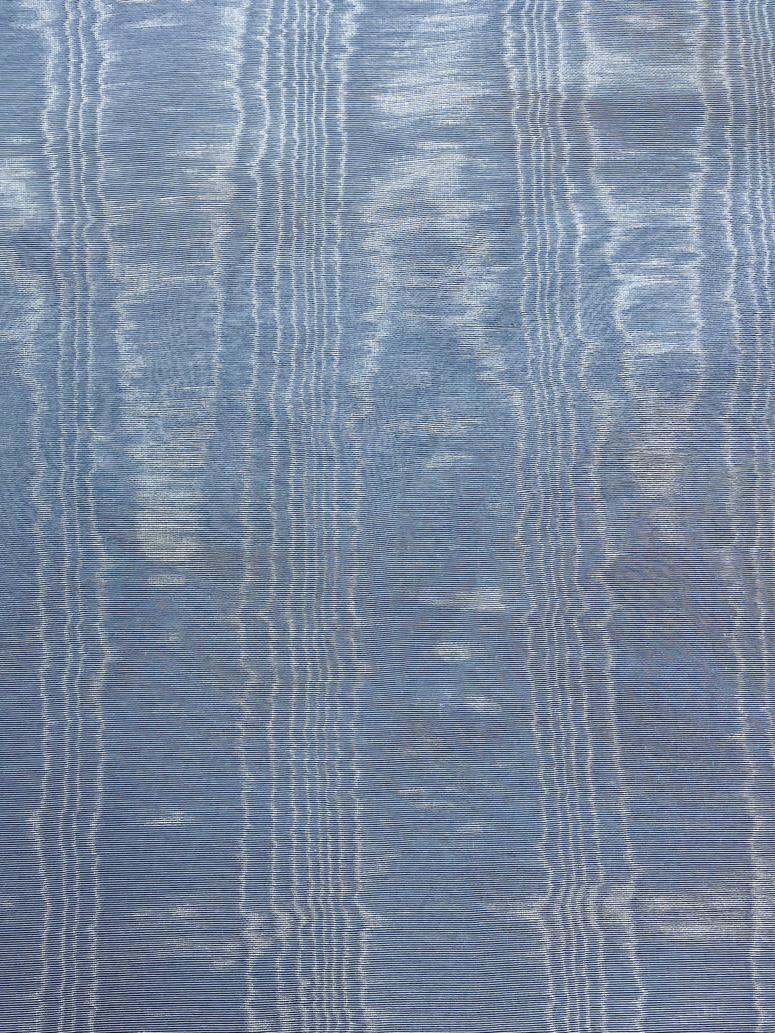 Cotton/Poly Moiré Faille - Blue