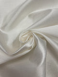 1 1/3 YD Polyester Home Dec. - White with Slight Slub Weave