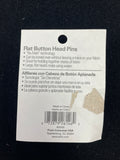 Pins Set of 50 - Flat Button Head Pins