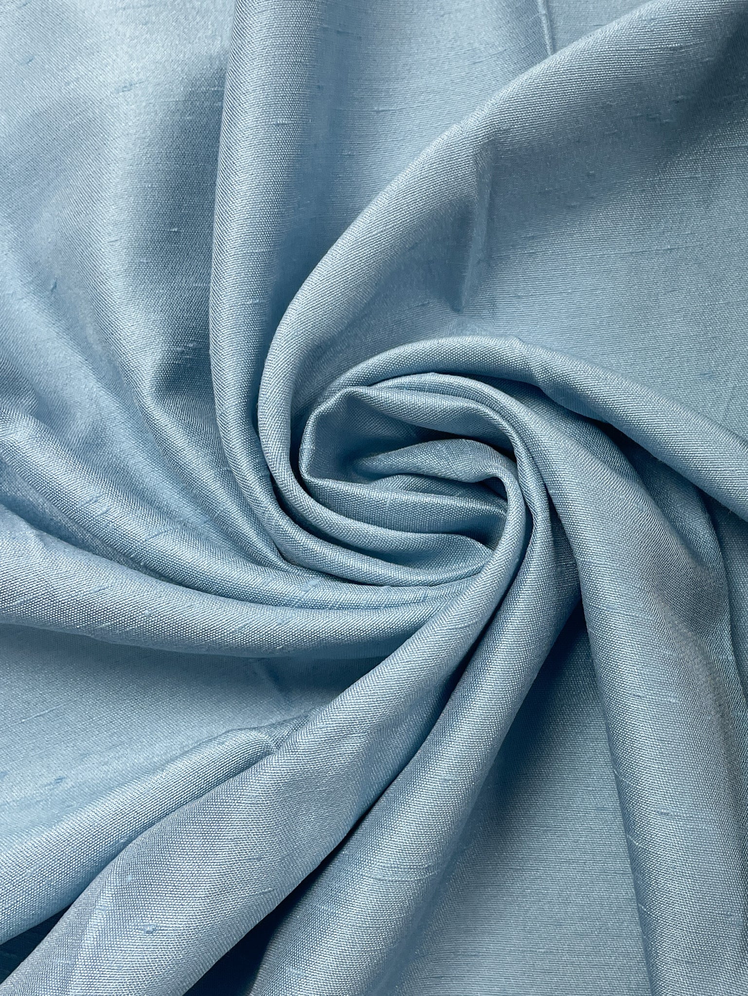1 2/3 YD Polyester Slub Weave with Satin Back - Blue