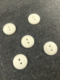 Buttons Plastic Set of 5 Vintage - Off White