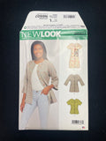 2019 New Look 6607 Sewing Pattern - Adult Dress, Tops, and Jacket FACTORY FOLDED