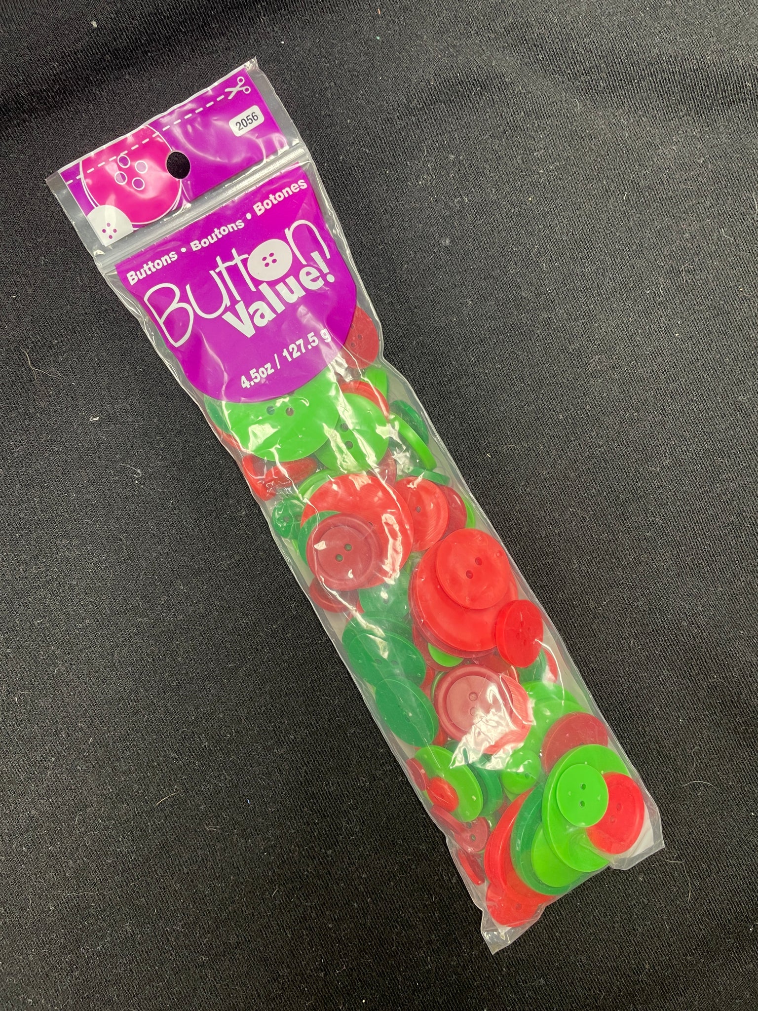 Button Bundle - Reds and Green in Various Sizes