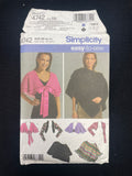 2004 Simplicity 4742 Sewing Pattern - Adult Boleros and Capes FACTORY FOLDED