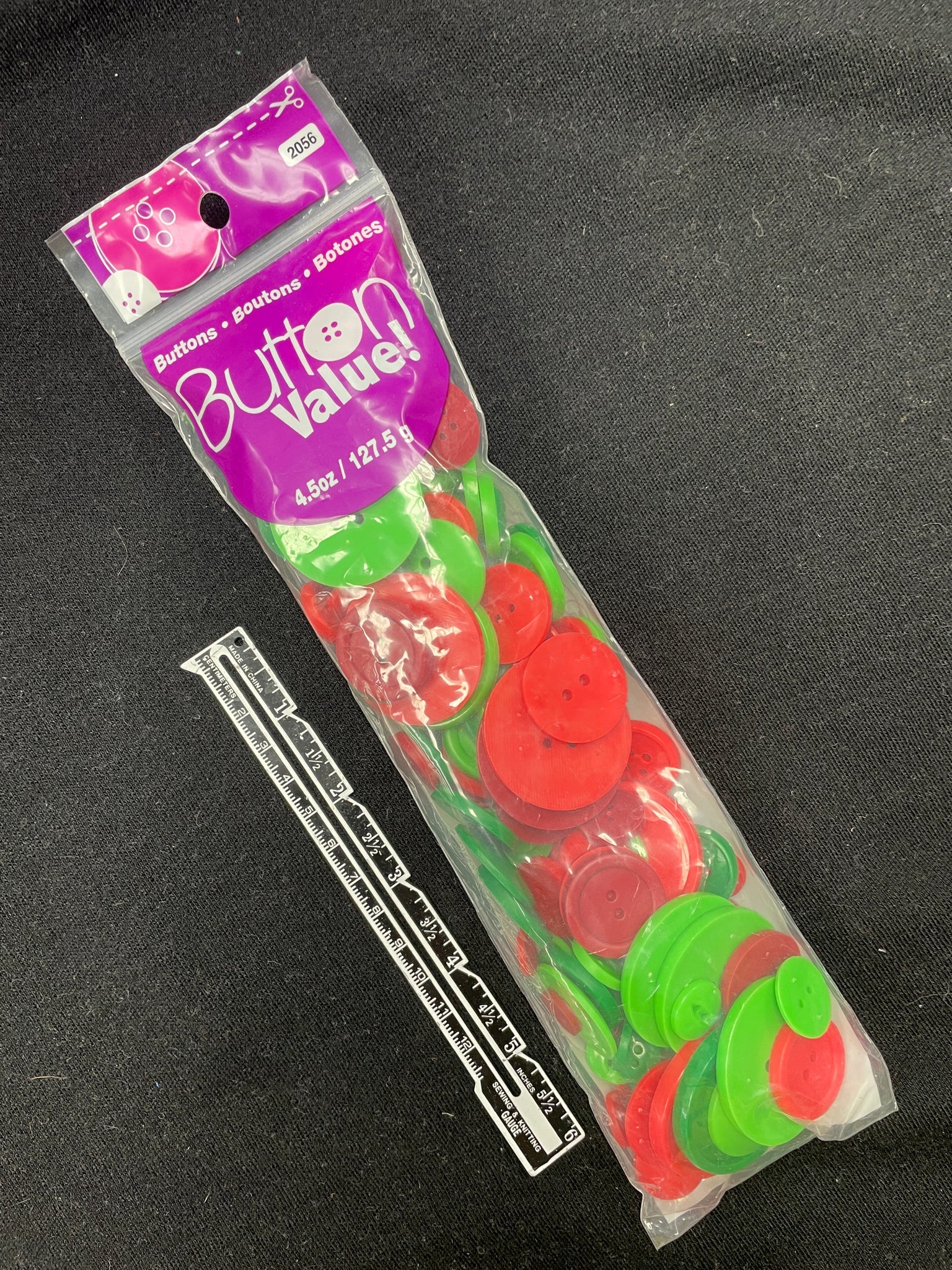 Button Bundle - Reds and Green in Various Sizes