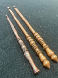 Crochet Hooks Turned Wood - Bundle of 3 Sizes
