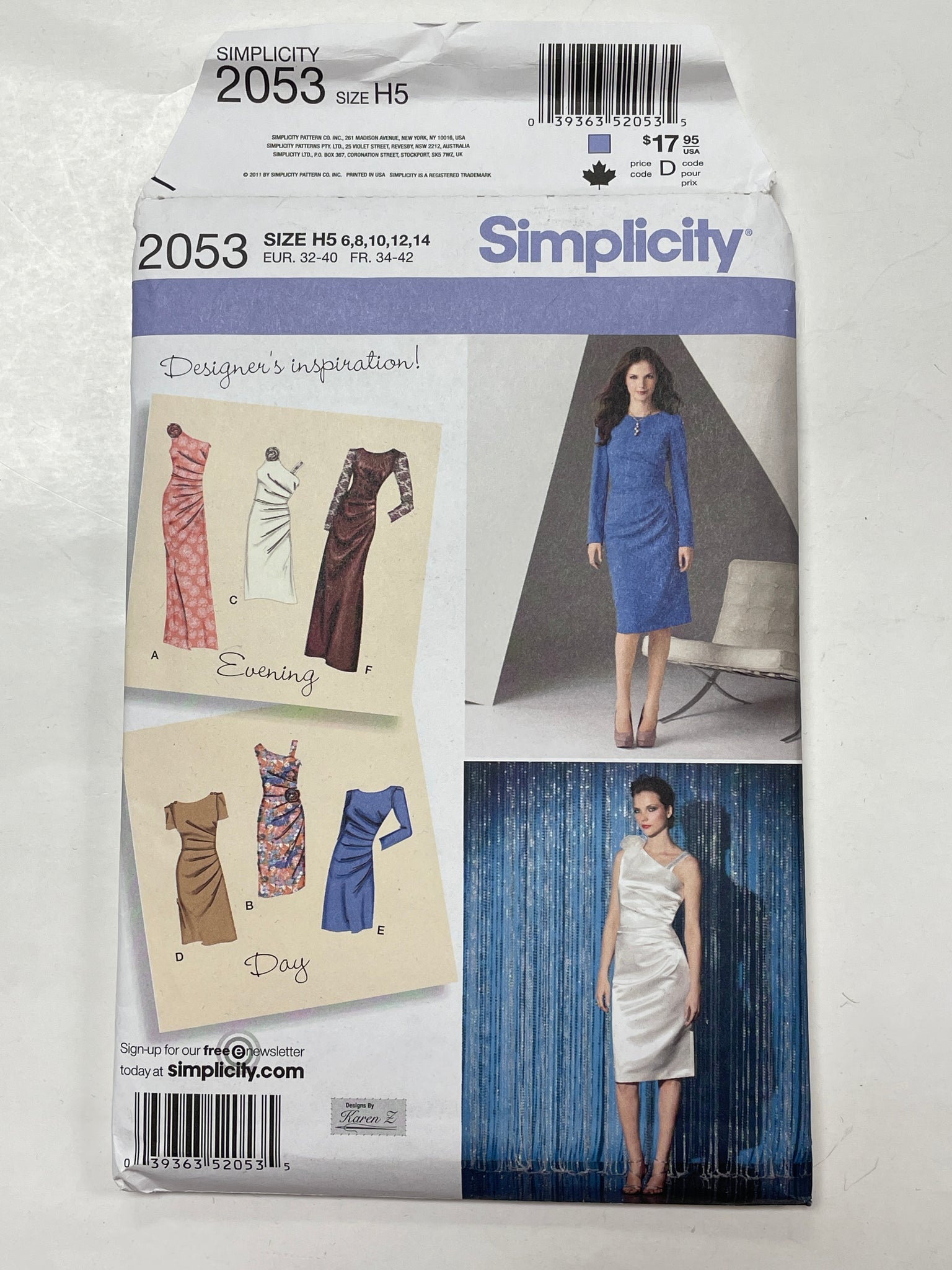 SALE 2011 Simplicity 2053 Pattern - Dress FACTORY FOLDED