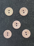 Buttons Plastic Set of 5 Vintage - Pale Pink