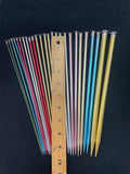 Knitting Needles Aluminum 9" - Bundle of 13 sizes