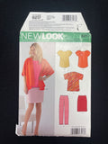 2013 New Look 6217 Sewing Pattern - Adult Kimono Jacket, Tops, Skirt, and Pants FACTORY FOLDED