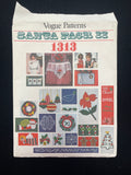 1970's Vogue 1313 Sewing Pattern - Santa Pack II Christmas Motifs FACTORY FOLDED