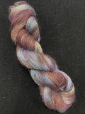 Wool Yarn - Brown with Purples and Blues
