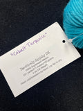 Superwash Merino Wool Yarn - "Cobalt Turquoise"