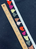 Tassel Fringe Trim By-the-Yard - Tassels in Various Colors on Off White Cotton Twill Tape