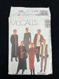 1997 McCall's 9015 Pattern - Knit Cardigan, Vest, Dress, Tunic, Pants, Cowl and Belt FACTORY FOLDED