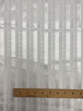 2 YD Polyester Satin Stripe - Off White