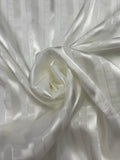 2 YD Polyester Satin Stripe - Off White