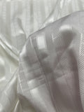 2 YD Polyester Satin Stripe - Off White