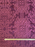 4 YD Silk/Cotton Faille Brocade - Burgundy