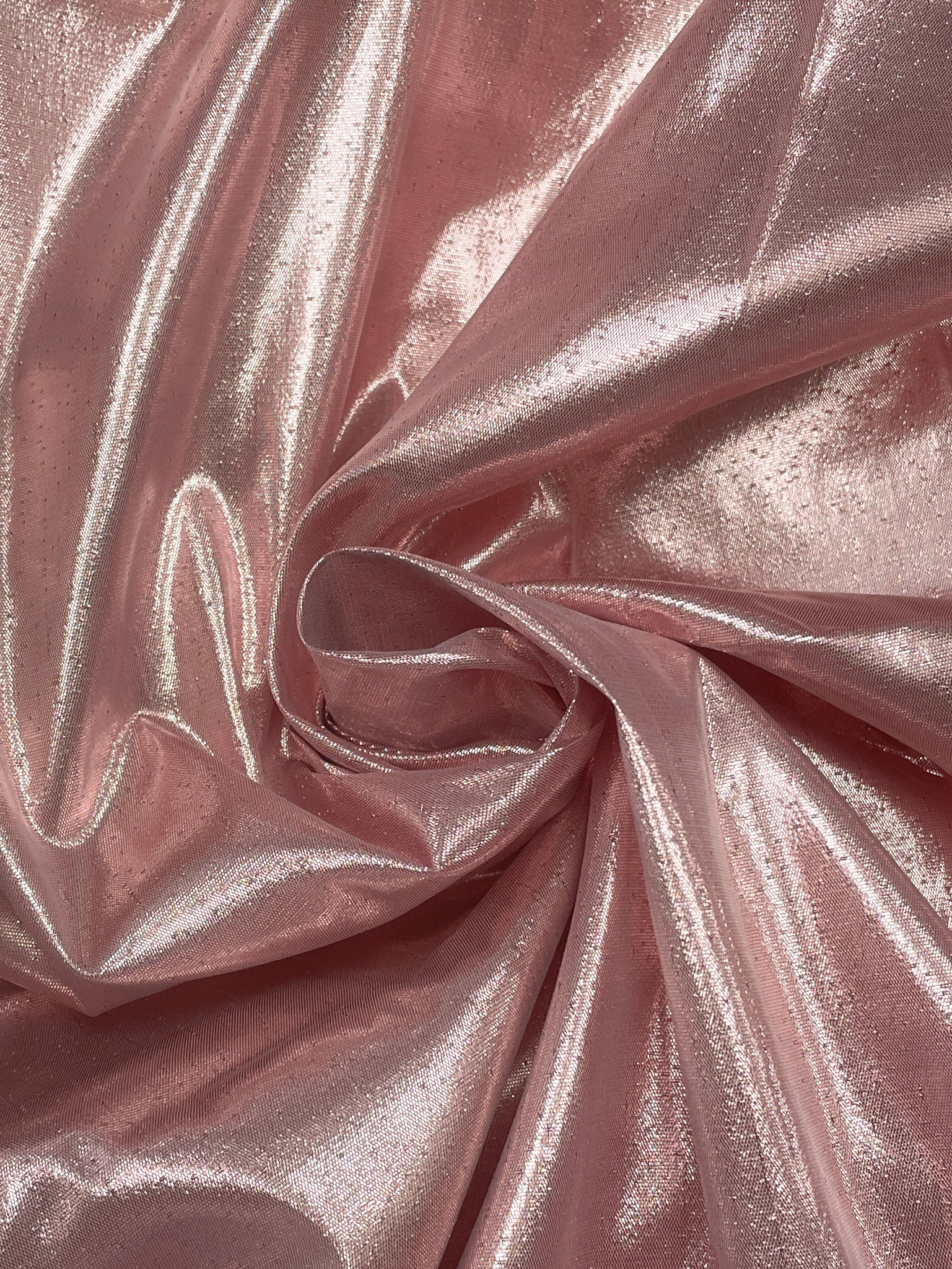 1 YD Polyester Lamé - Pink Metallic