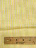 33" Poly/Cotton Yarn-Dyed Gingham Remnant - Yellow and White