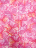 2020 1 YD Quilting Cotton - Watercolor-Style Wisteria in Pinks and Orange