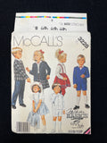 1987 McCall's 3228 Pattern - Child's Jacket, Skirt, Pants and Shorts FACTORY FOLDED
