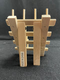 Wooden Bobbin Rack - Unfinished Wood