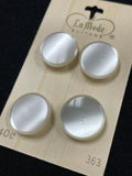 Buttons Set of 2 or 4 Vintage - Pearlescent White