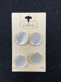 Buttons Set of 2 or 4 Vintage - Pearlescent White
