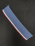Poly/Cotton Ribbed Collar Vintage - Navy Blue with Stripes or Green