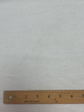 Cotton Flannel Printed Stripes - White with Yellow, Green, or Blue