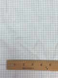 Cotton Flannel Printed Gingham- White with Yellow, Blue, or Lavender
