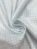Cotton Flannel Printed Gingham- White with Yellow, Blue, or Lavender
