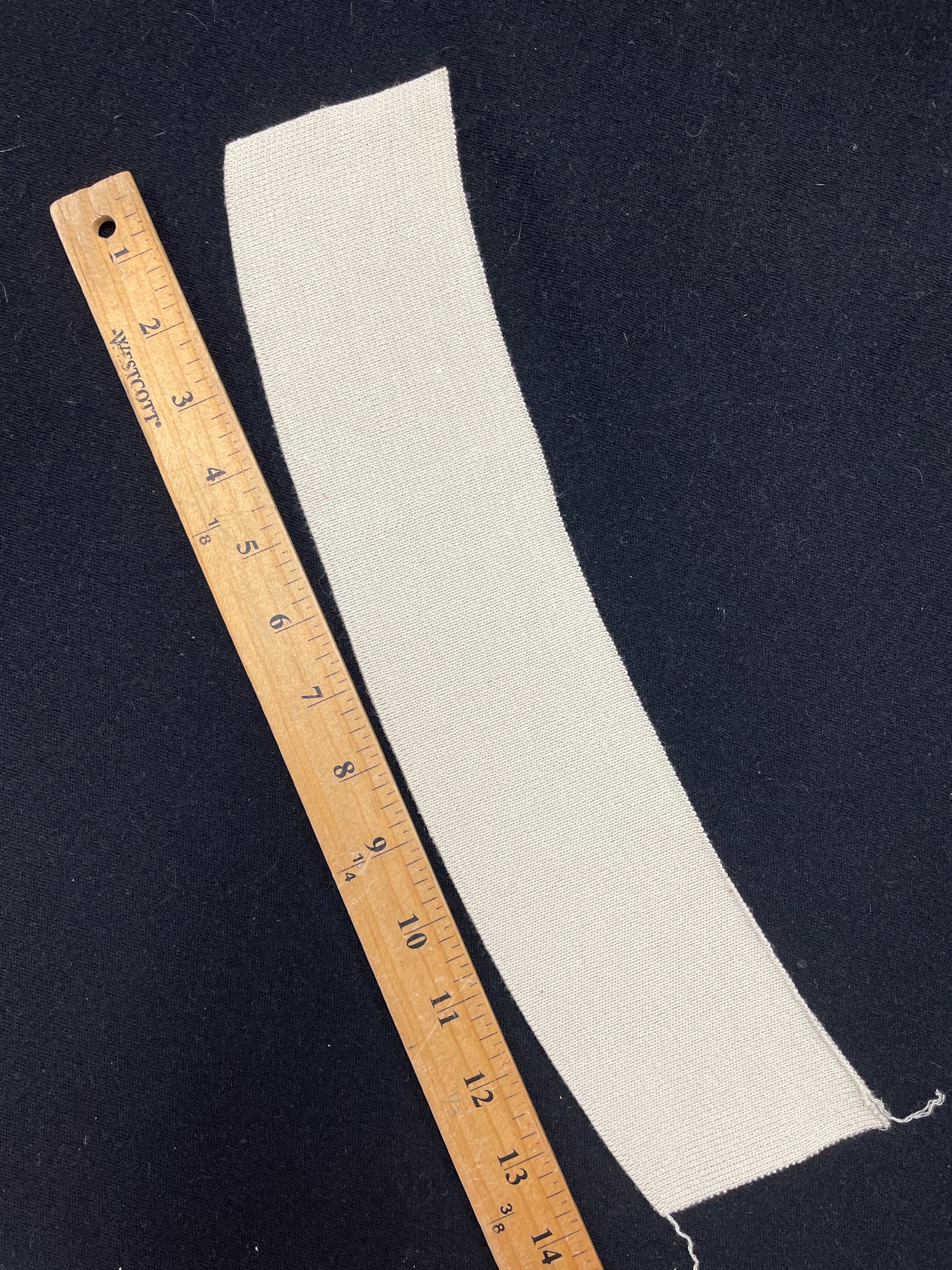 Poly/Cotton Ribbed Collar Vintage - Light Beige